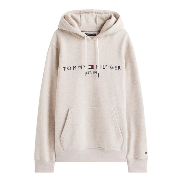 Hoodie Tommy Hilfiger Flex-Fleece z kapturem (mieszanka bawełny) beżowy/piaszczysty męski