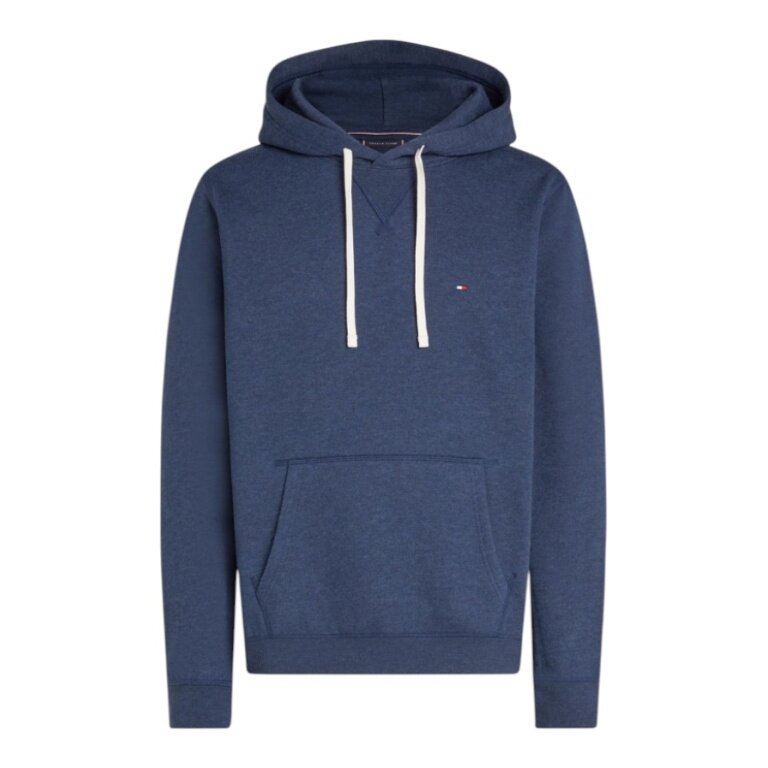 Tommy Hilfiger Bluza z kapturem Essential Seasonal Fleece (mieszanka bawełny) granatowa męska