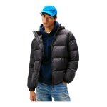 Tommy Jeans zimowa kurtka puchowa Essential Down Jacket EXT z kapturem (ciepła, wodoodporna) czarna męska