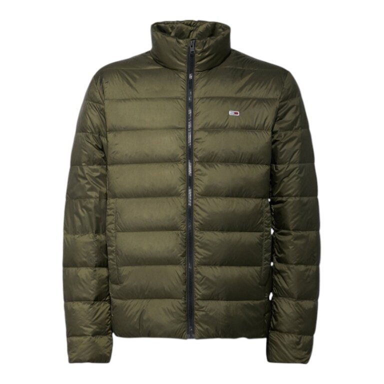 Tommy Jeans Zimowa Kurtka Puchowa LT Down Jacket EXT (ciepła, wodoodporna) zielona Męska