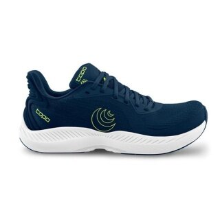 Buty biegowe Topo Fli-Lyte 6 (lekkość, szersza przestrzeń na palce) granatowo-limonkowe męskie