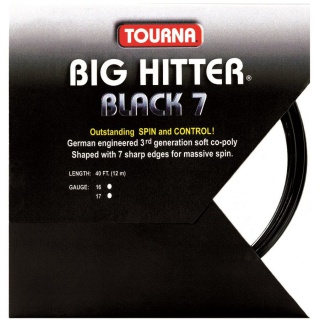 Tourna Sznur tenisowy Big Hitter czarny 7 12m Zestaw