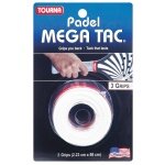 Tourna Overgrip Padel Mega Tac (ekstremalna przyczepność, trwały, szeroki) biały 3 szt.