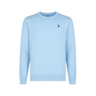 U.S. Polo Assn. Sweter Crewneck US16859 (100% bawełna) jasnoniebieski mężczyźni