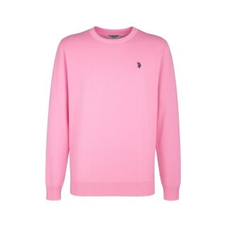 U.S. Polo Assn. Sweter Crewneck US16859 (100% bawełna) jasnoróżowy mężczyźni