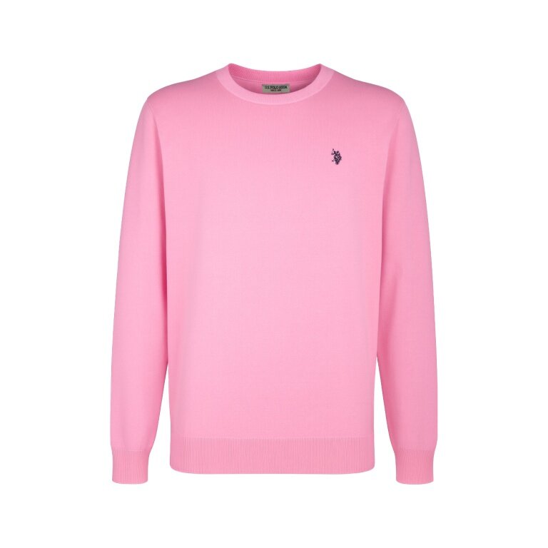 U.S. Polo Assn. Sweter Crewneck US16859 (100% bawełna) jasnoróżowy mężczyźni