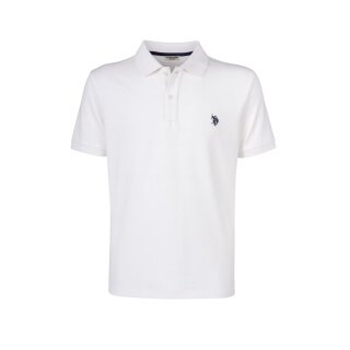 U.S. Polo Assn. Polo rekreacyjne US16147 (bawełna) białe męskie