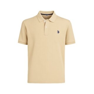 U.S. Polo Assn. Polo sportowe US16147 (bawełna) beżowe męskie