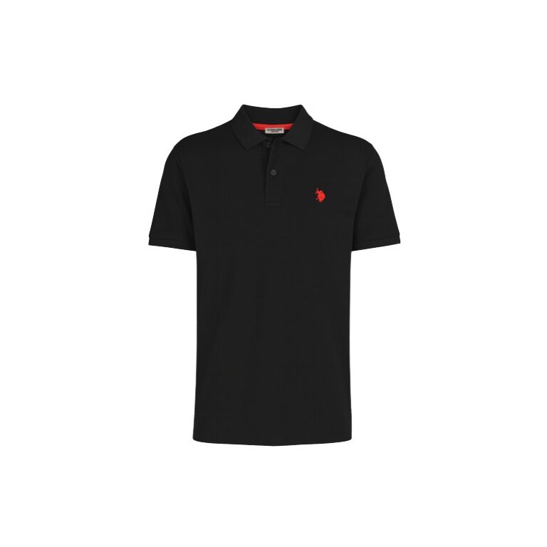 U.S. Polo Assn. Polo sportowe US16147 (bawełna) czarne męskie