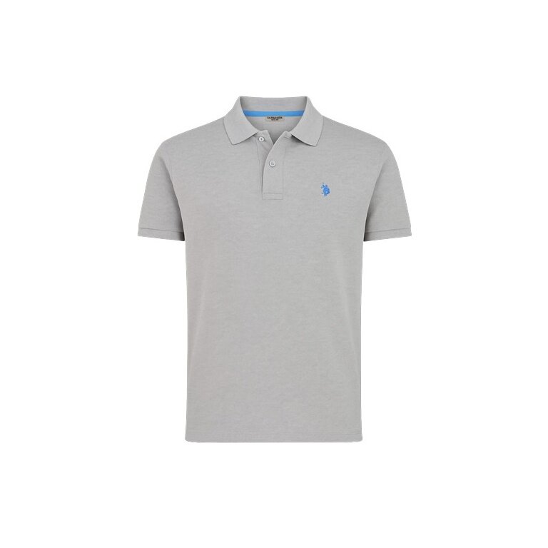U.S. Polo Assn. Polo sportowe US16147 (bawełna) szare męskie