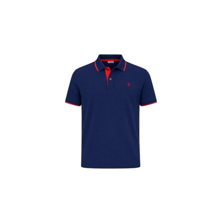 U.S. Polo Assn. Polo sportowe US16300 (bawełna) granatowe męskie