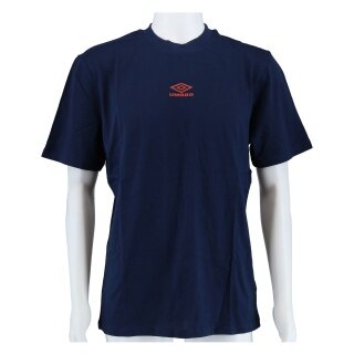 umbro T-shirt rekreacyjne Diamond Small Logo Tee (bawełna) indygo/czerwony męski