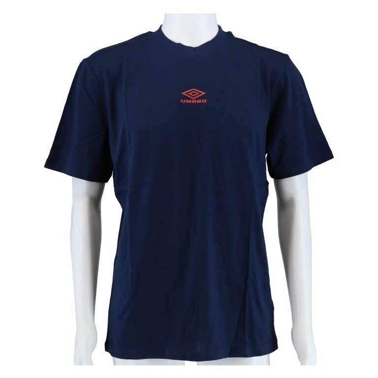 umbro T-shirt rekreacyjne Diamond Small Logo Tee (bawełna) indygo/czerwony męski