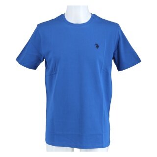 U.S. Polo Assn. T-shirt casual US16025 (bawełna) kobaltowy męski