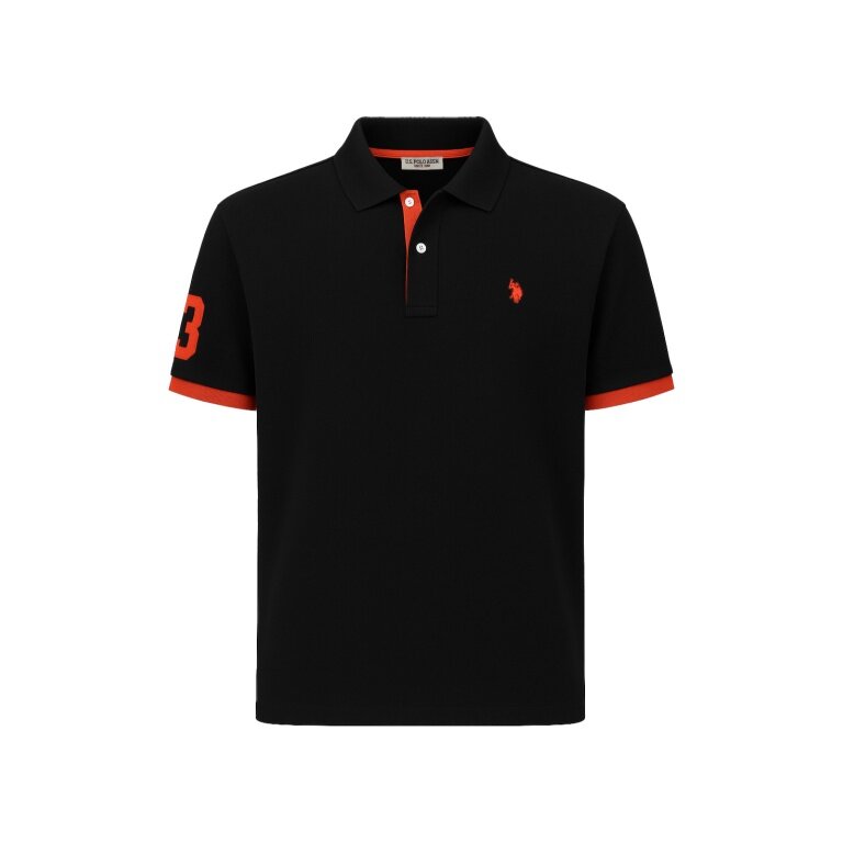 U.S. Polo Assn. Polo sportowy US16927 (100% bawełna) czarny męski