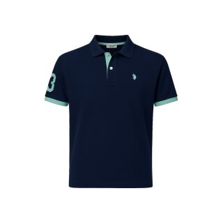 U.S. Polo Assn. Polo na co dzień US16927 (100% bawełna) granatowy męski
