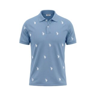 U.S. Polo Assn. Polo sportowe US16960 (bawełna) jasnoniebieskie męskie