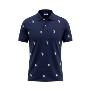 U.S. Polo Assn. Polo rekreacyjne US16960 (bawełna) granatowe męskie