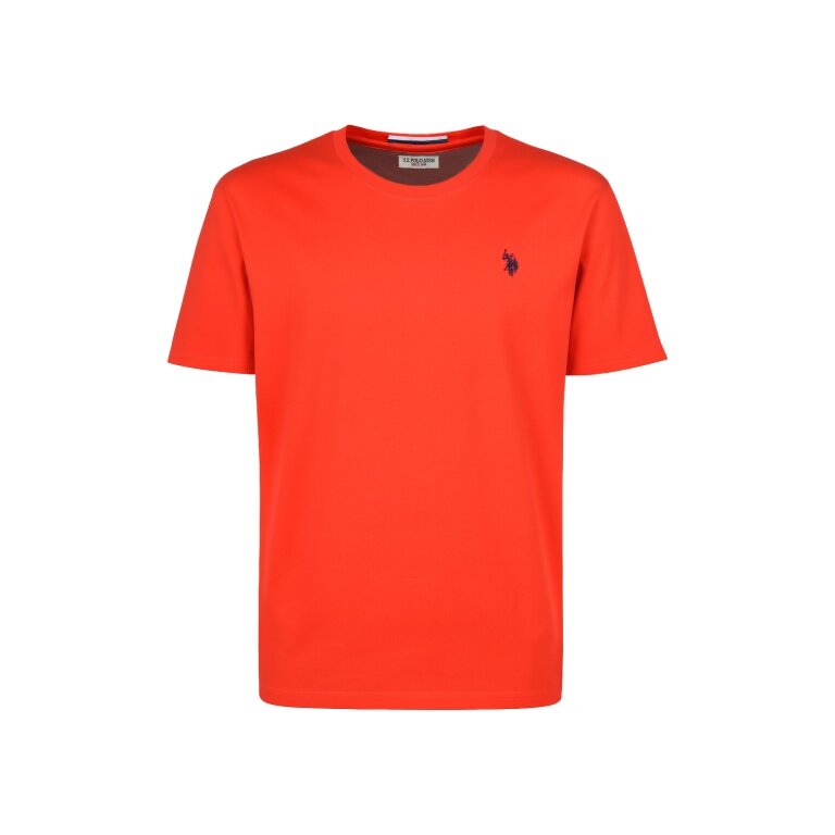U.S. Polo Assn. T-shirt casual US16025 (bawełna) czerwony męski