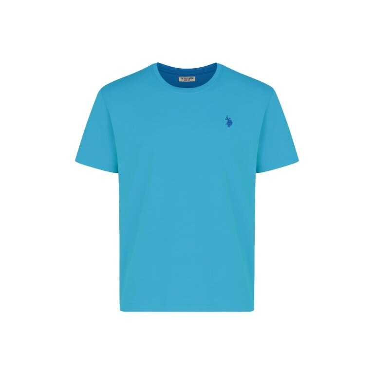 U.S. Polo Assn. T-shirt casual US16821 (bawełna) oceanblue męski