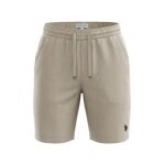 U.S. Polo Assn. Spodenki lniane krótkie beżowe męskie (mieszanka materiałów)