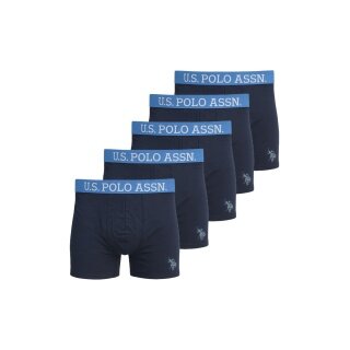 U.S. Polo Assn. Boksershorts US16133 (Bawełna) granatowy męski - 5 sztuk