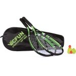 Victor VICFUN Speed-Badminton Zestaw 100 (2xRakiety, 3xPiłki, 1xTorba) zielony