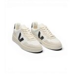 Veja Sneaker V-90 (skóra) biały/czarny/beżowy
