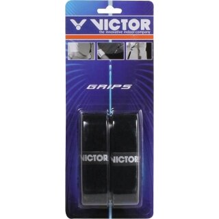 Victor Overgrip Frottee Grip (bandża chwytowa) czarny - 2 sztuki w blistrze