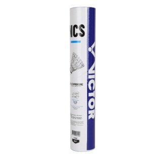 Victor piłki do badmintona NCS Carbonsonic białe, opakowanie 12 sztuk