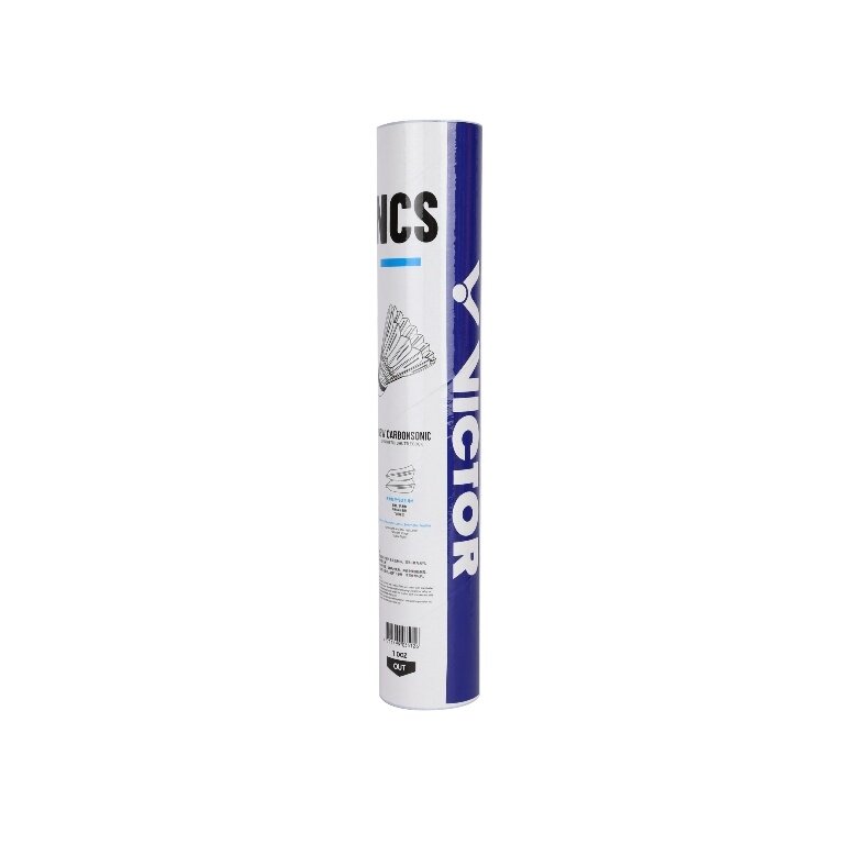 Victor piłki do badmintona NCS Carbonsonic białe, opakowanie 12 sztuk