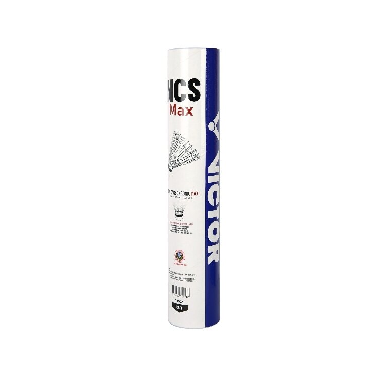 Victor piłki do badmintona NCS Carbonsonic Max białe, opakowanie 12 sztuk