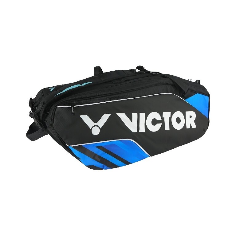 Victor Racketbag Doublethermobag BR9213 CF (Torba na rakiety, 2 główne komory, komora na buty) 2024 czarny/niebieski