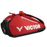 Torba tenisowa Victor Racketbag Doublethermobag 9115B (torba na rakiety, 2 główne komory, komora na buty) 2025 czerwono/czarna