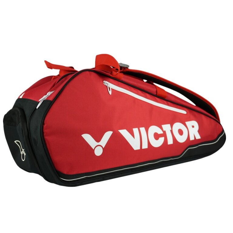 Torba tenisowa Victor Racketbag Doublethermobag 9115B (torba na rakiety, 2 główne komory, komora na buty) 2025 czerwono/czarna