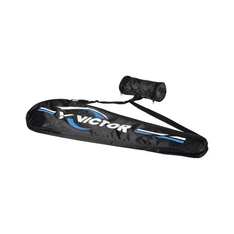 Victor Torba na rakiety Squash/Badminton Center Bag (z kieszenią na 3 puszki nylonowe) czarna/niebieska - 1 sztuka
