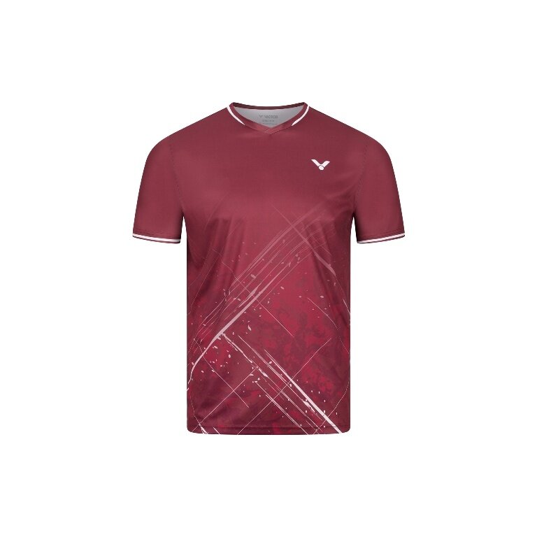 Koszulka sportowa Victor T-63103 D (100% poliester) czerwona męska