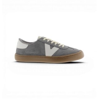 buty do biegania Victoria Barfussschuhe Sneaker Olmo (skóra zamszowa, elastyczna podeszwa, szeroka przestrzeń na palce) - szary
