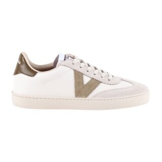 Sneakersy Victoria Berlin Ciclista (skóra syntetyczna/ zamsz) - biały/safari