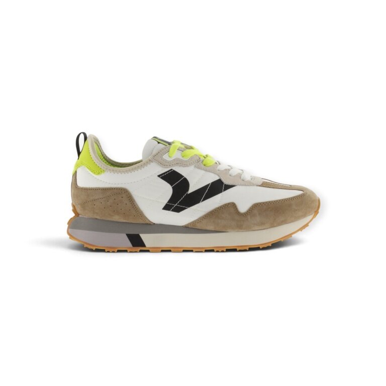 sneakery Victoria Bolt Sport (Nylon/Skóra) - biały/brązowy
