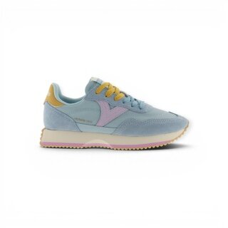 sneakery Victoria Cosmos Multicolor (Nylon/Skóra zamszowa) - niebieskie damskie