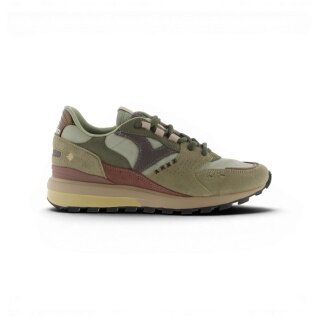 sneakersy Victoria Luna (nylon/skórka welurowa) - khaki zielony damskie