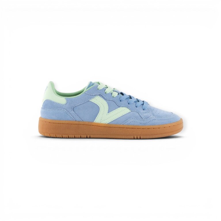 victoria Sneaker Smash Suede (skóra) - jasnoniebieski