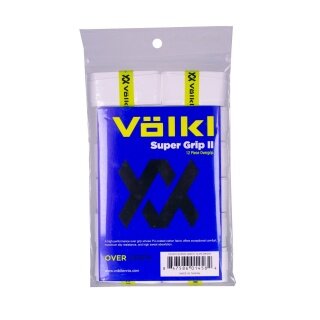 Völkl Overgrip Super Grip II (cienki, przyczepność) biały 12 sztuk w opakowaniu