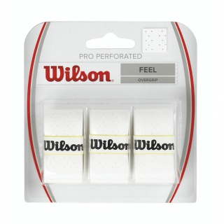 Wilson Overgrip Pro Perforowany 0.55mm biały 3 szt.