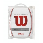Wilson Overgrip Pro Perforowany 0.55mm biały 12 sztuk w opakowaniu