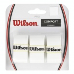 Wilson Overgrip Pro 0.6mm (Komfort/gładki/lekko klejący) biały 3 szt.