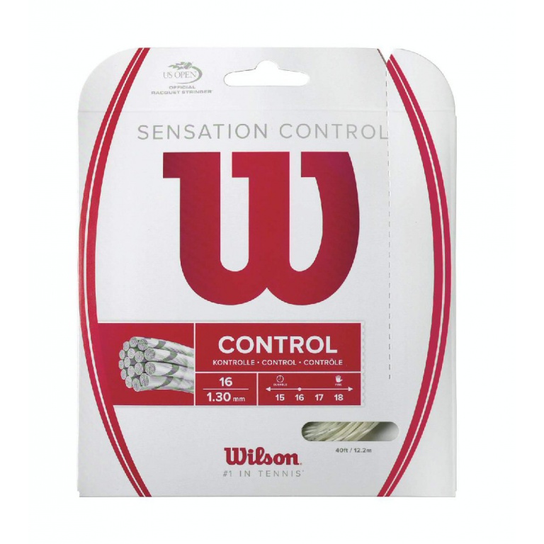 Wilson Sznur tenisowy Sensation Control 1.30 (Kontrola+Dotyk) naturalny 12m Zestaw