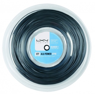 Luxilon Sznur tenisowy Alu Power Spin 1.27 (Wytrzymałość+Spin) srebrny 220m rolka