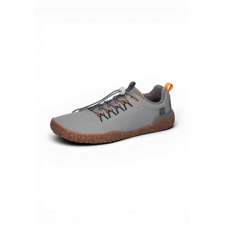 Buty biegowe Waldläufer Barfussschuhe H-Boris Ripstop (anatomiczna skrzynka na palce, elastyczna podeszwa) ciemnoszare/brązowe męskie